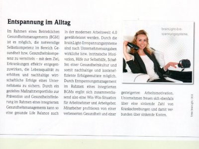 Entspannung im Alltag (Kran- Hebetechnik 11.2016)